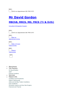 Hallux Valgus Surgery Open (Scarf/Weil/Akin/PIPJ Fusion) &ndash; Mr