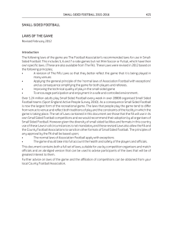 small-sided football laws of the game