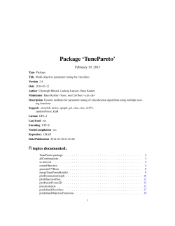Package `TunePareto`