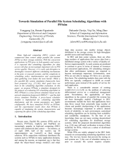Towards Simulation of Parallel File System Scheduling Algorithms