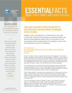 Essential Facts About Games and Court Rulings