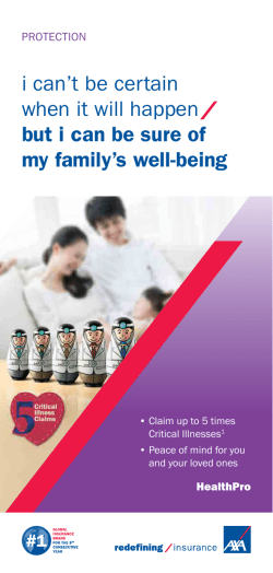 i can`t be certain when it will happen but i can be sure of my family`s