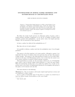 Multiplicities of simple closed geodesics and hypersurfaces in