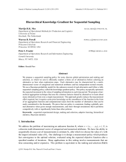 Hierarchical Knowledge Gradient for Sequential Sampling