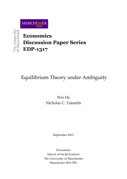 Economics Discussion Paper Series EDP