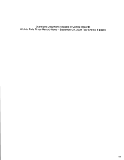 Oversized Document Available in Central Records Wichita Falls