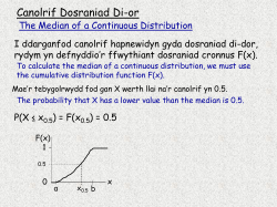 The inter-percentile range
