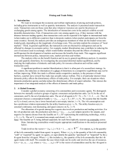 Pareto Efficiency and Market Equilibrium under Transaction Costs