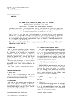 SNA+MC 2010 PNST Paper Template