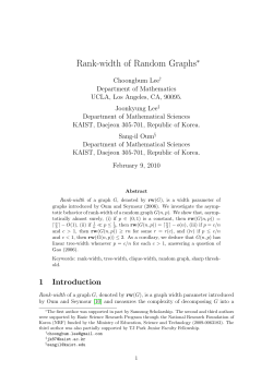 Rank-Width of Random Graphs