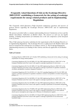 Frequently Asked Questions (FAQ) on the