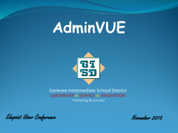 The AMAZING AdminVUE Race - Genesee Intermediate School