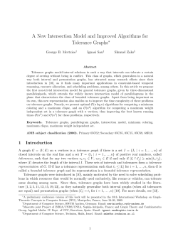 A New Intersection Model and Improved Algorithms for