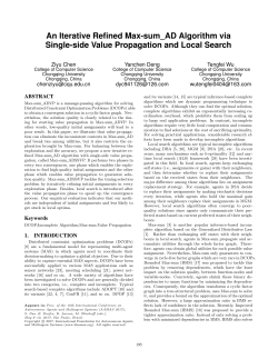 An Iterative Refined Max-sum_AD Algorithm via Single