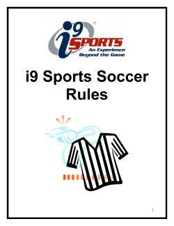 i9 Sports Soccer Rules i9 Sports Official Youth Soccer Rules Keep in