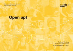 Open up! - Tillv&auml;xtverket