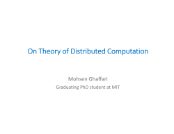 On Theory of Distributed Computation