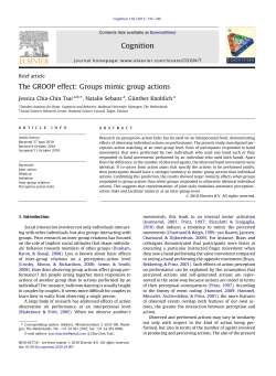 The GROOP effect: Groups mimic group actions