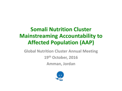 AAP - Nutrition Cluster