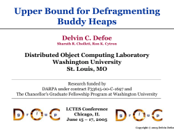 Upper Bound for Defragmenting Buddy Heaps - Rose