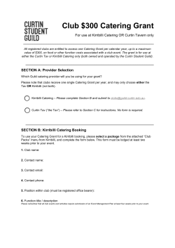 Club $300 Catering Grant