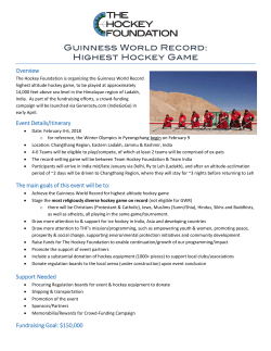 Guinness World Record Highest Altitude Hockey Game