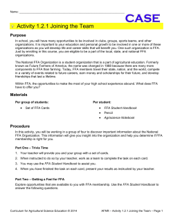 Activity 1.2.1 Joining the Team - Flat Rock