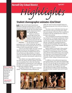 April 2017 Highlights Newsletter - the Hornell City School District!