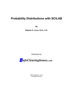 Probability Distributions with SCILAB