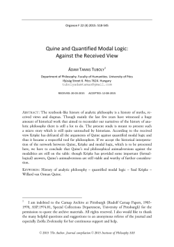 Quine and Quantified Modal Logic