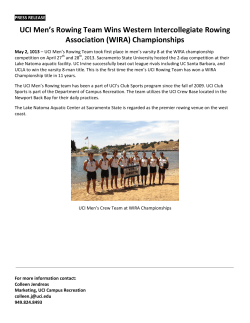 UCI Men`s Rowing Team Wins Western Intercollegiate Rowing