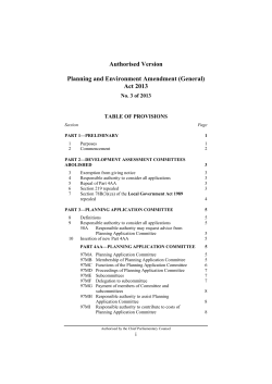 Authorised Version Planning and Environment Amendment