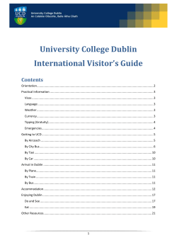To UCD Belfield Campus - University College Dublin