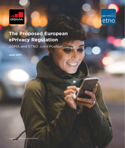 The Proposed European ePrivacy Regulation