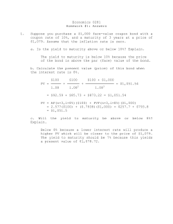 Economics 0281 Homework #1: Answers 1. Suppose you purchase