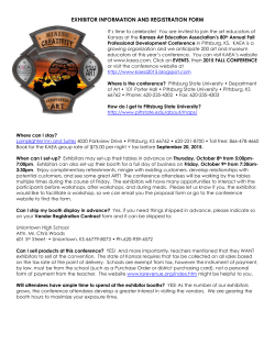 EXHIBITOR INFORMATION AND REGISTRATION FORM It`s time to