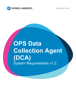 OPS Data Collection Agent (DCA)