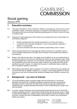 Social gaming - Gambling Commission