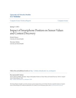 Impact of Smartphone Position on Sensor Values and