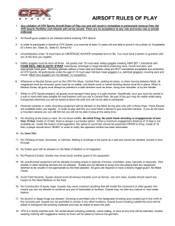 Airsoft Rules of Play