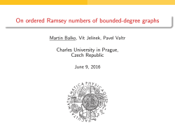 On ordered Ramsey numbers of bounded