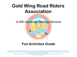 Fun Activities Guide - GWRRA - Membership Enhancement Program