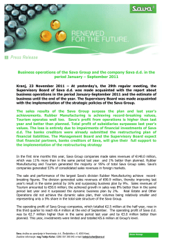 Supervisory board meeting information and business