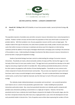 13 Hassell - British Ecological Society