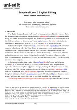 Sample of Level 2 English Editing - Uni-Edit