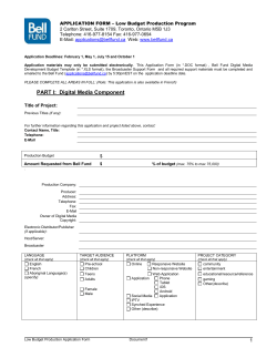 PART III: Documents Required with this Application