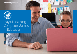 Playful Learning: Computer Games in Education