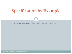 BDD Training - WordPress.com
