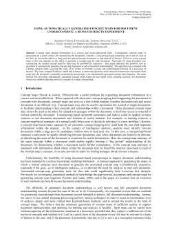 Using Automatically Generated Concept Maps for Document