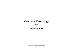 Common Knowledge Agreement